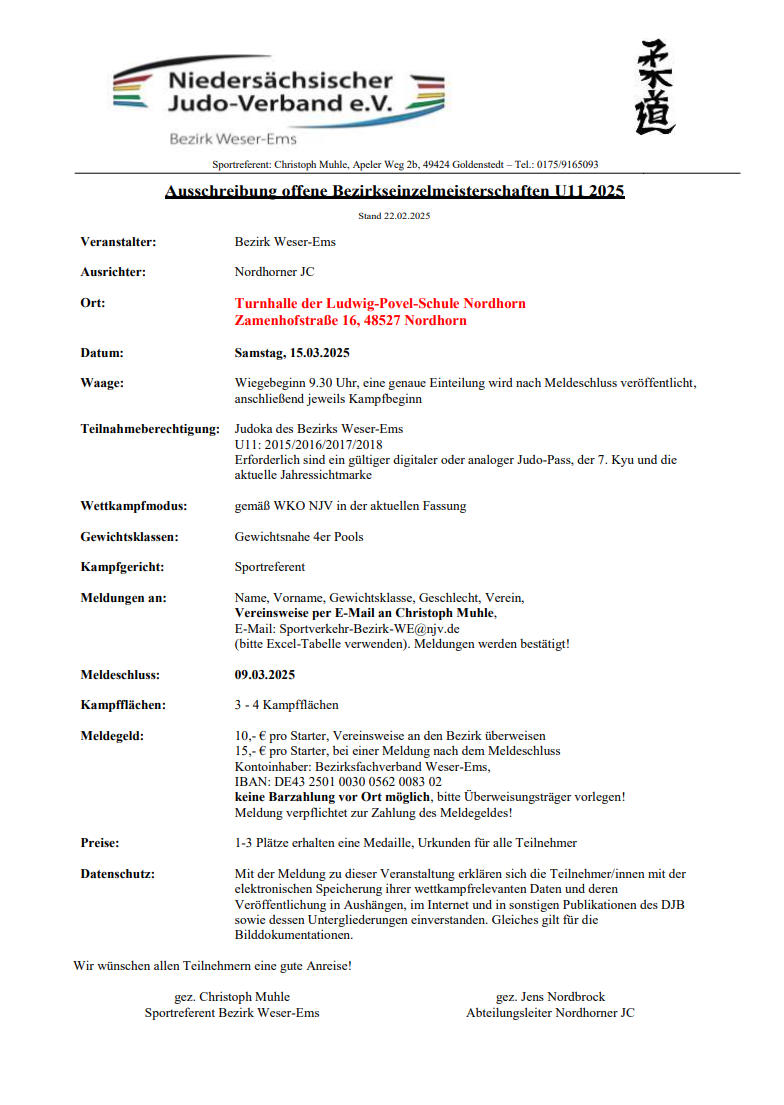 Du betrachtest gerade Bezirkseinzelmeisterschaften U11 2025
